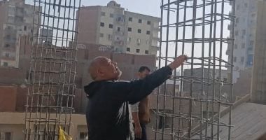 إزالة فورية لحالة تعد على الأراضي الزراعية بمنطقة حى شرق فى سوهاج