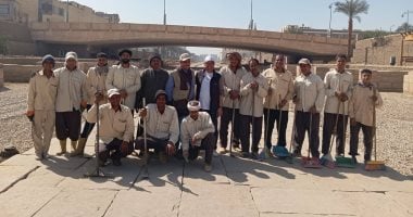 آثار الأقصر تؤكد خضوع طريق الكباش لأعمال النظافة الدورية لخدمة السياحة.. صور