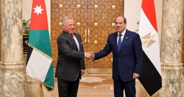الرئيس السيسى وملك الأردن يجددان رفضهما لكل الانتهاكات والممارسات التعسفية ضد الشعب الفلسطينى