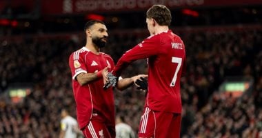 احتفال محمد صلاح مع فيرتز