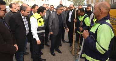 محافظ الدقهلية يطلق حملة للنظافة بالمنصورة استعدادا لاحتفالات العيد القومي