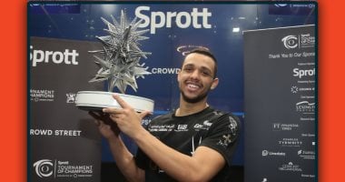 رابطة محترفى الاسكواش تمنح مصطفى عسل جائزة لاعب الشهر 