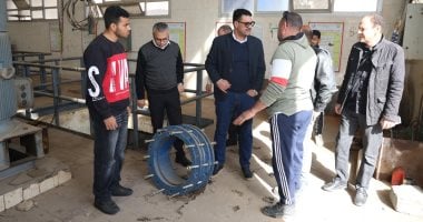 رئيس مياه القليوبية يفاجئ محطة رفع الصرف الصحي الرئيسية بقرية ميت حلفا