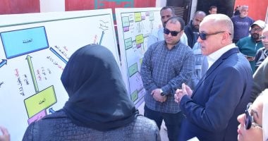 المحافظ يستمع إلى شرح تفصيلي لموقف محطات الصرف الصحى بشرق إسنا