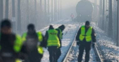 خروج قطار شحن عن مساره فى بولندا