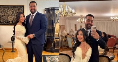 محمد على حارس منتخب اليد يحتفل بخطوبته بعد التتويج بأمم أفريقيا