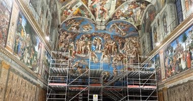 لوحة يوم القيامة لمايكل أنجلو تخضع لأول عملية ترميم منذ 30 عامًا