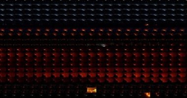 عرض صورة مركبة لقصف إسرائيل لغزة فى معرض آرت بازل قطر