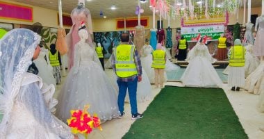 توزيع فساتين الزفاف على 300 عروسة بكفر الشيخ وعمليات قلب لغير القادرين