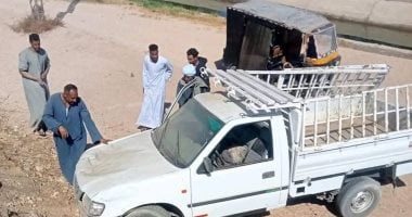 إصابة 3 أشخاص فى حادث تصادم سيارة وتروسيكل بقنا