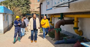 تشغيل جميع محطات مياه الشرب بسوهاج والمتوففة خلال فترة السدة الشتوية