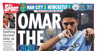 عمر مرموش يتصدر عناوين صحف إنجلترا بعد تألقه مع مان سيتي في كأس كاراباو