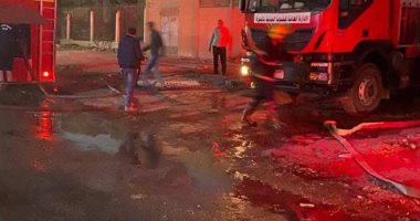 إخماد حريق اندلع داخل مخزن أخشاب فى مدينة 6 أكتوبر   