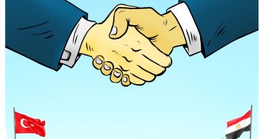 كاريكاتير «اليوم السابع» يسلط الضوء على زيارة الرئيس التركى للقاهرة