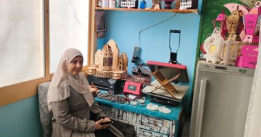 حالو يا حالو.. سالي تصنع فانوس رمضان "هاند ميد" من الخشب وتنافس المستورد..فيديو