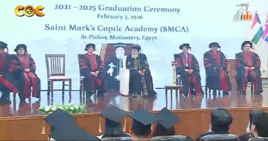 البابا تواضروس يشهد حفل تخرج أكاديمية TEACH بمركز لوجوس بوادى النطرون