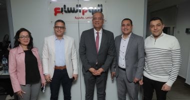 محمود مسلم رئيس برلمانية حزب الجبهة الوطنية فى زيارة لـ"اليوم السابع"