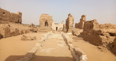 قلعة فى قلب الصحراء.. ترميم معبد جبل الغويطة بالوادى الجديد