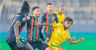 جانب من مباراة الجيش الملكي ضد يانج أفريكانز