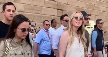ابنة الرئيس الأمريكي وأسرتها فى معابد الكرنك