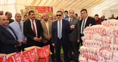 محافظ المنوفية يفتتح معرض أهلا رمضان لبيع السلع الغذائية شرق شبين الكوم