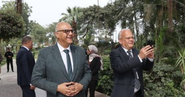 محافظ القليوبية يصطحب سفير السويد في جولة بحدائق ومتاحف القناطر.. صور