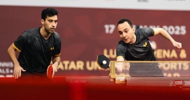 البيلي وعبد العزيز بالمركز العاشر فى التصنيف العالمي لزوجي تنس الطاولة
