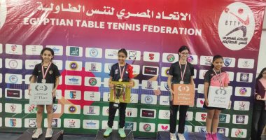 روضة إبراهيم ابنة كفر الشيخ تحصد برونزية بطولة الجمهورية لتنس الطاولة