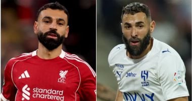 كريم بنزيما ومحمد صلاح ثنائي الهلال وليفربول