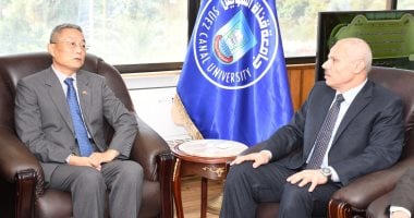 رئيس جامعة قناة السويس يستقبل القنصل العام لجمهورية الصين الشعبية 