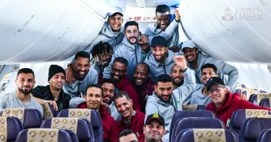 في الكورة : بعثة الجيش الملكى تتوجه إلى القاهرة لمواجهة الأهلى بدورى الأبطال.. صور