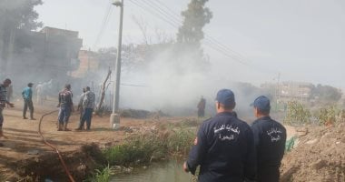 السيطرة على حريق مخلفات زراعية داخل أرض فضاء بالبحيرة