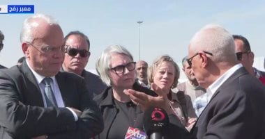 وفد سويدى فنلندى يتفقد معبر رفح.. ومجاور: نواصل تقديم المساعات إلى غزة