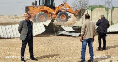 جهاز النوبارية الجديدة يسترد أكثر من مليون متر مربع أراضى معتدى عليها