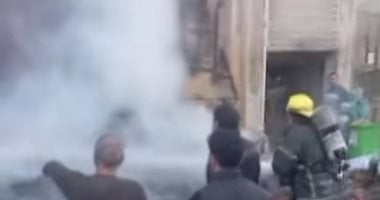 السيطرة على حريق شب فى أجولة محل عطارة فى بورسعيد.. صور  