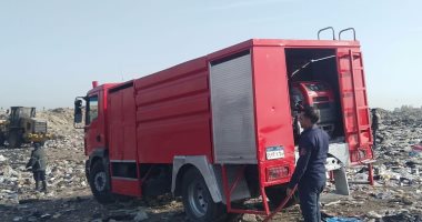 السيطرة على حريق مخلفات بجوار سوق الجملة فى حى الزهور بـ بورسعيد.. صور 