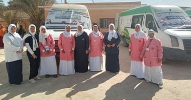 فحص 1100 حالة وتقديم 3400 خدمة طبية  لأهالى قرى الفشن ببنى سويف