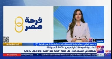 متحدث التضامن: 2000 شاب وفتاة سجلوا بمبادرة فرحة مصر فى أسبوع واحد