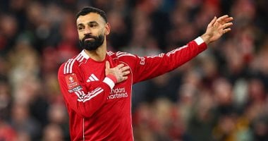 احتفال محمد صلاح بهدفه أمام برايتون