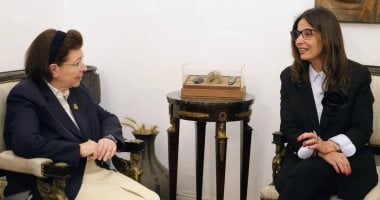 وزيرة الثقافة تبحث مع نظيرتها اليونانية تعزيز التعاون بين الدولتين.. صور