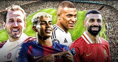 محمد صلاح ومبابي ولامين يامال وهاري كين