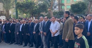 تشييع جثمان اللواء مصطفى خليل بمشاركة القيادات الأمنية والتنفيذية فى المنيا