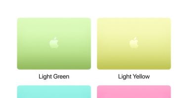 ماك بوك اقتصادى جديد من آبل بألوان شبابية جذابة 