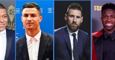  ميسي ورونالدو ومبابي وفينسيوس