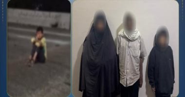 الطفل كشف المستور.. عصابة بابا وماما أجبرته على الجلوس وسط الطريق للتسول