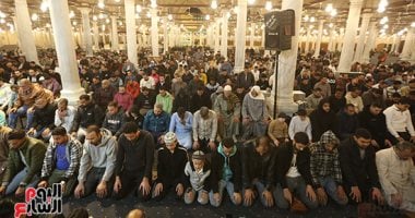 أول صلاة عشاء وتراويح من مسجد عمرو بن العاص