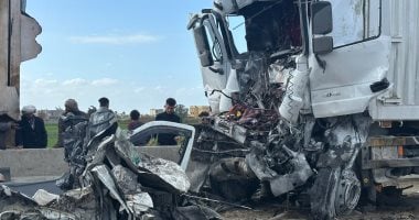 14 جثة و4 أشلاء فى تصادم مروع على محور 30 يونيو فى بورسعيد.. صور