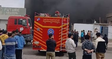 حريق مصنع ملابس مدينة 6 أكتوبر 