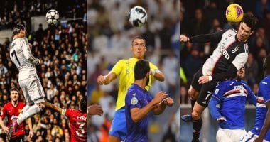 في الكورة : كريستيانو رونالدو ملك الضربات الرأسية فى التاريخ.. هداف من كوكب آخر