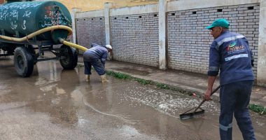 كسح مياه الأمطار واستمرار رفع درجة الاستعداد بكفر الشيخ